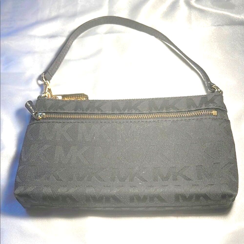 Michael Kors Black Convertable Monogram Wristlet